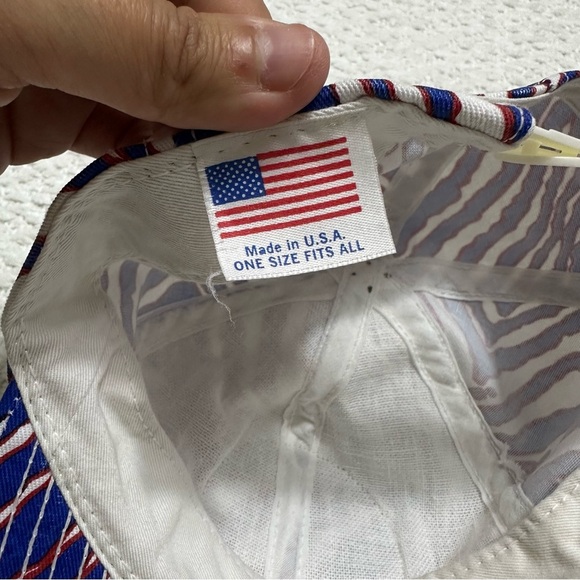 Busch Beer Tiger Pattern Blue Red Snap Back Cap Hat - Picture 6 of 9